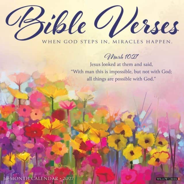 Bible Verses 2027 Wall av Willow Creek Press