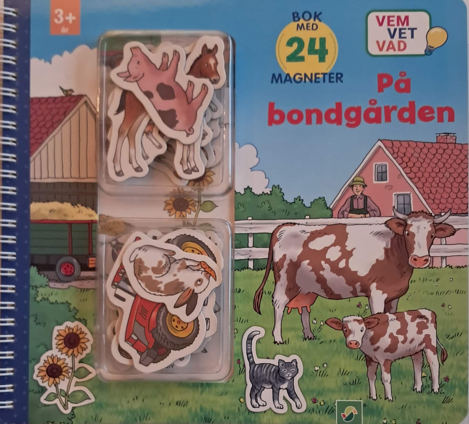 På Bondgården : Bok med 24 magneter av Weronica Andersson