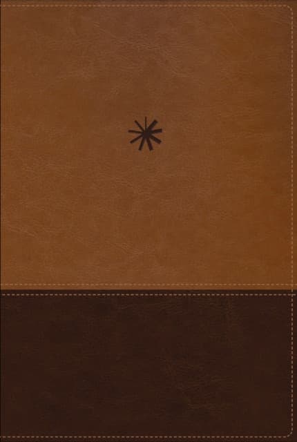NBLA, Biblia Cronológica de Estudio, Interior a cuatro colores, Leathersoft, dos tonos café, Comfort Print