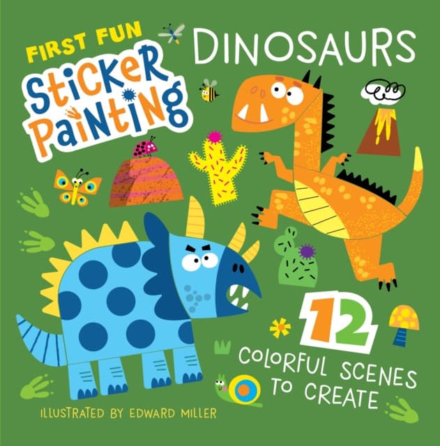 First Fun Sticker Painting: Dinosaurs