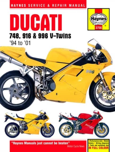 Ducati 748, 916 & 996 4-valve V-Twins (94 - 01) Haynes Repair Manual av Haynes Publishing