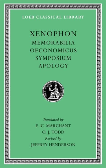 Memorabilia. Oeconomicus. Symposium. Apology L168