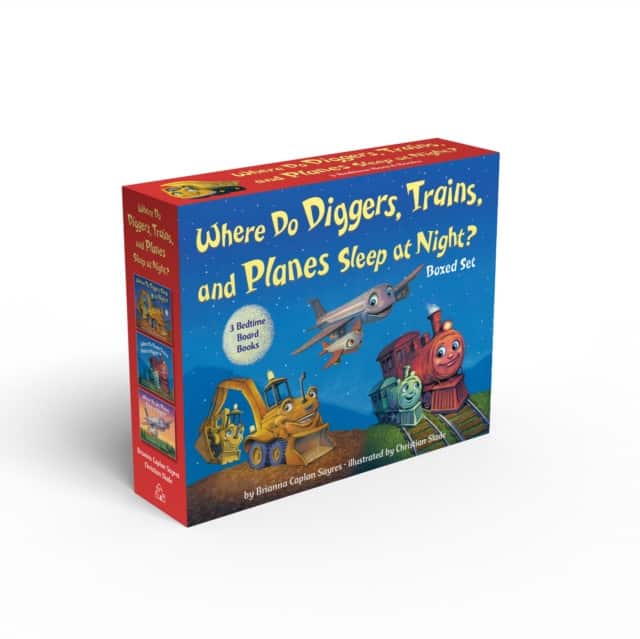 Where Do Diggers, Trains, and Planes Sleep at Night? Board Book Boxed Set av Brianna Caplan Sayres