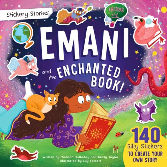 Stickery Stories: Emani and the Enchanted Book - fairytale fantasy adventure sticker activity storybook for 4-8 Year Olds! av Kennedy Publishing