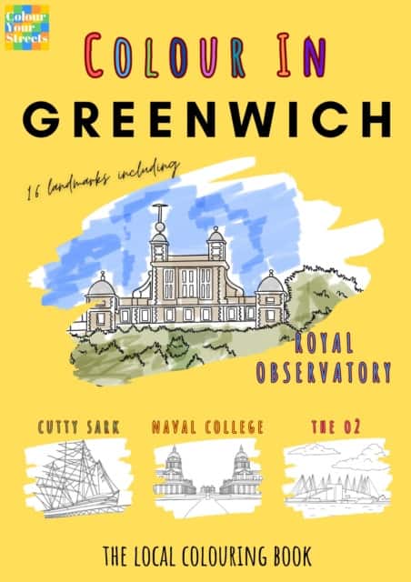 Greenwich Colouring Book (A4) av Colour Your Streets
