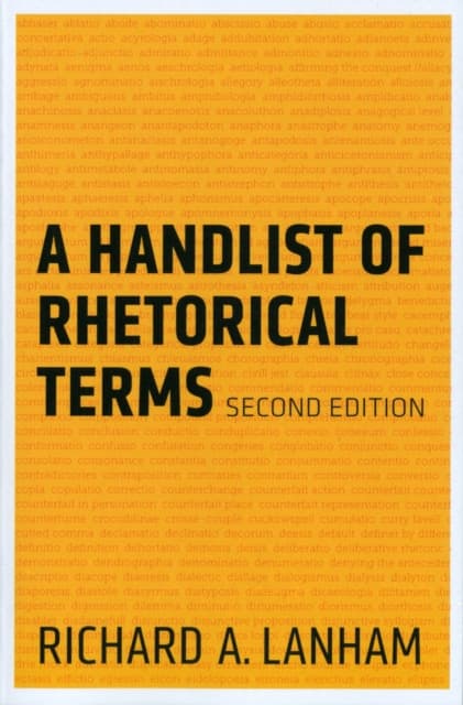 A Handlist of Rhetorical Terms 2e