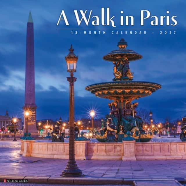 A Walk in Paris 2027 Wall av Willow Creek Press