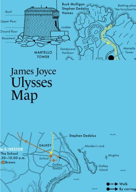 James Joyce, Ulysses Map av Martin Thelander