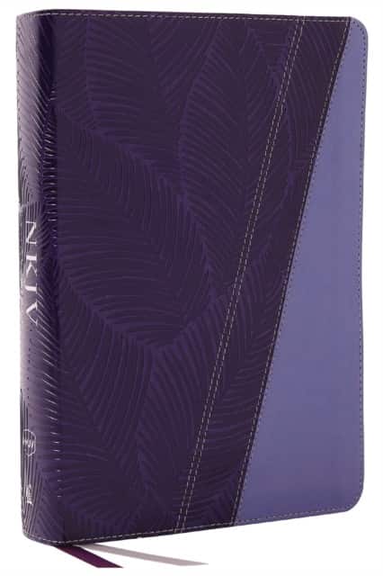NKJV Study Bible, Leathersoft, Purple, Full-Color, Thumb Indexed, Comfort Print av Thomas Nelson