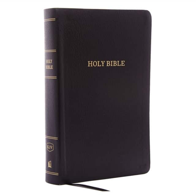 KJV Holy Bible: Personal Size Giant Print with 43,000 Cross References, Black Bonded Leather, Red Letter, Comfort Print (Thumb Indexed): King James Version av Thomas Nelson