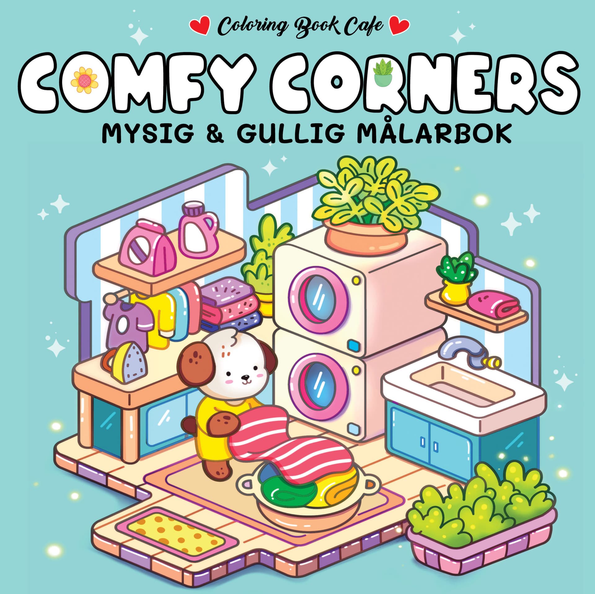 Comfy Corners. Mysig och gullig Cozy Coloring målarbok från Coloring Book Cafe