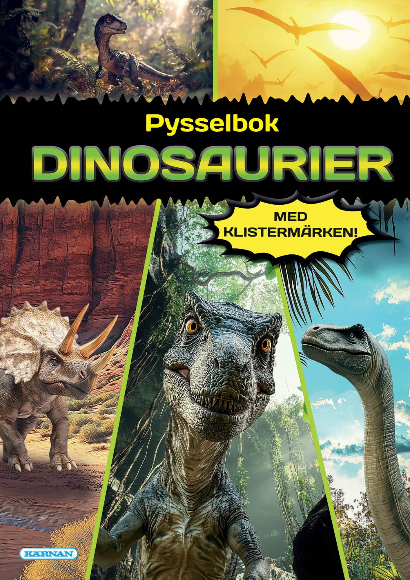 Pysselbok Dinosaurier av Sara Riis Hasselskog