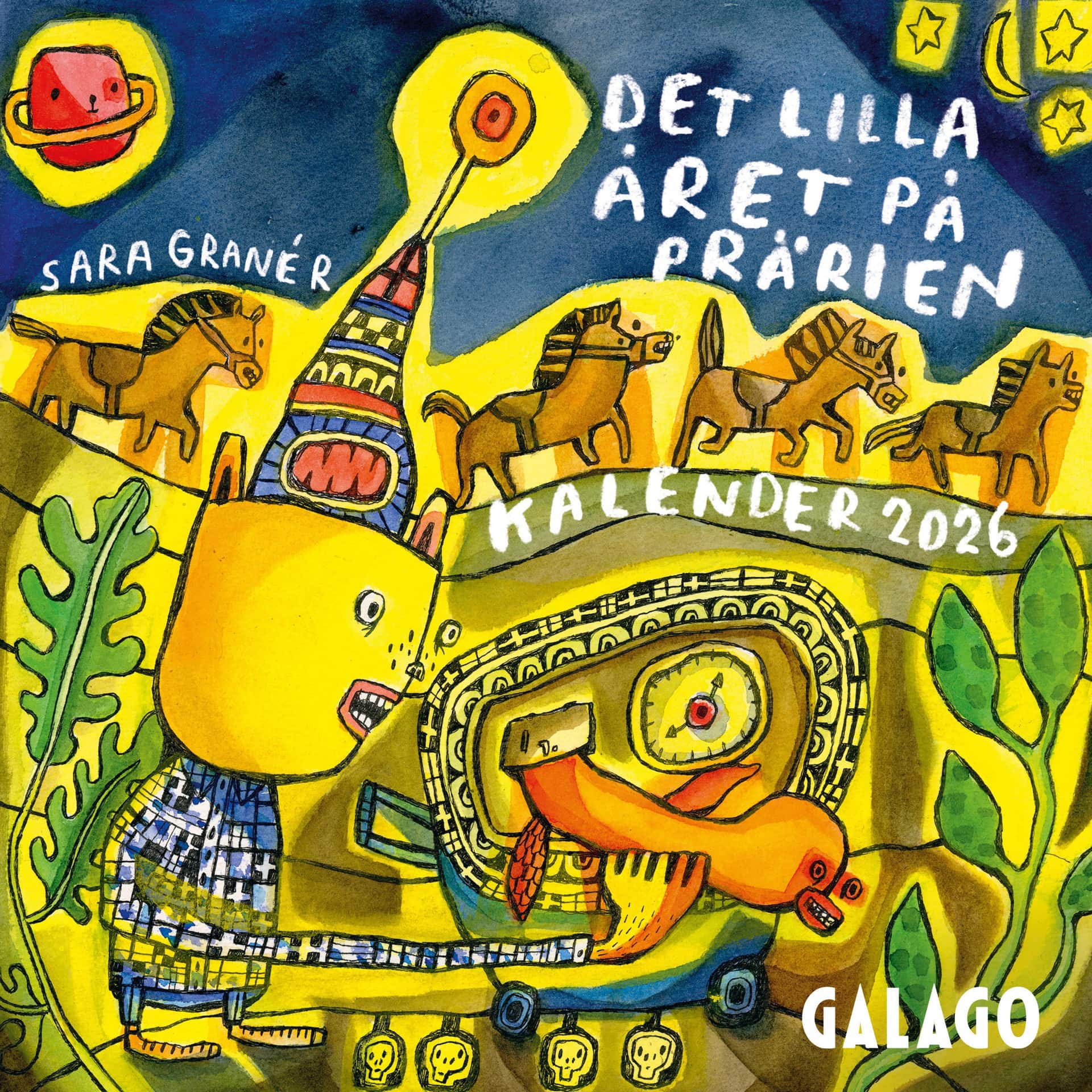 Det lilla året på prärien - Galagokalendern 2026 av Sara Granér