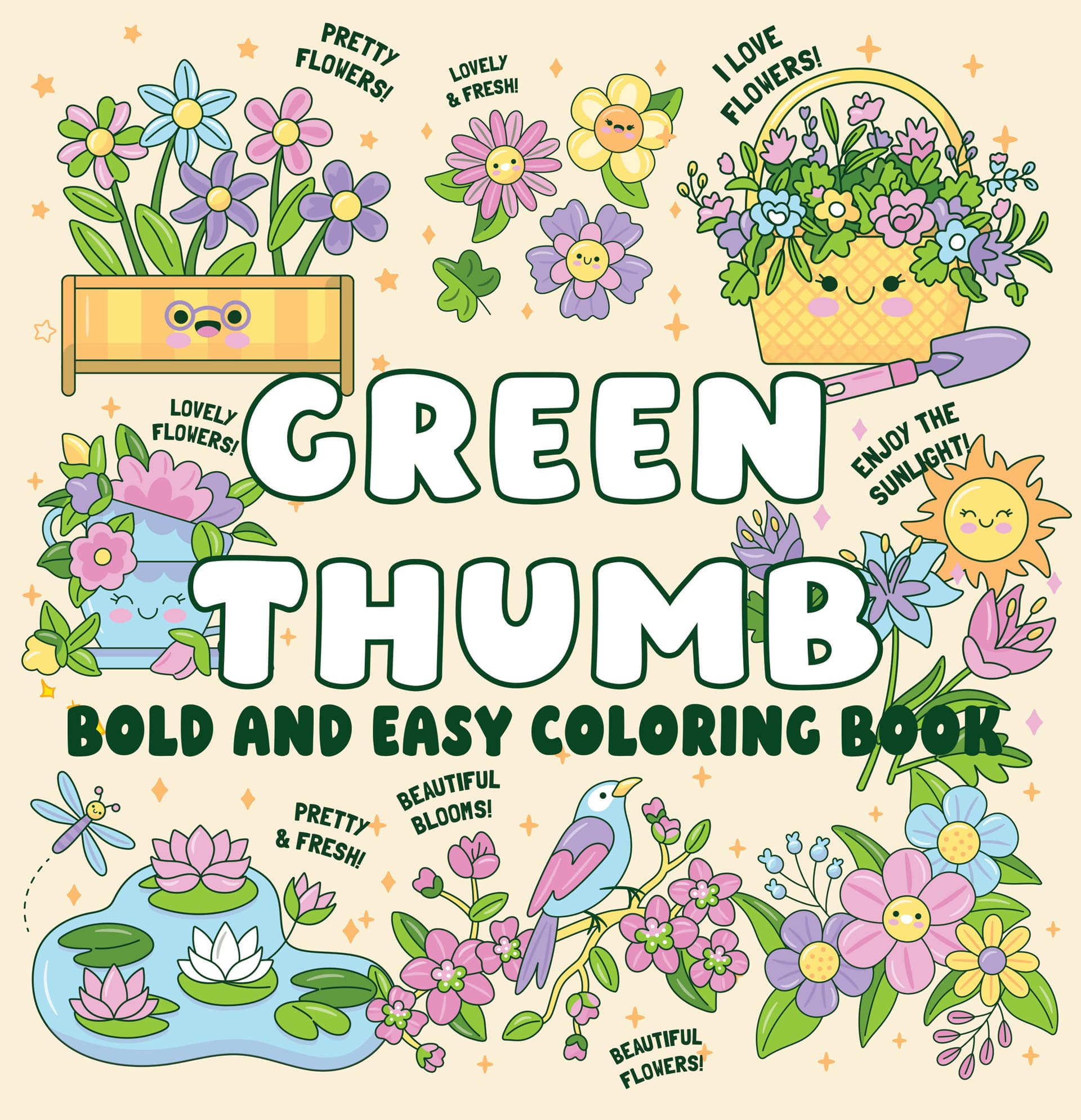 Green Thumb Bold and Easy Coloring Book