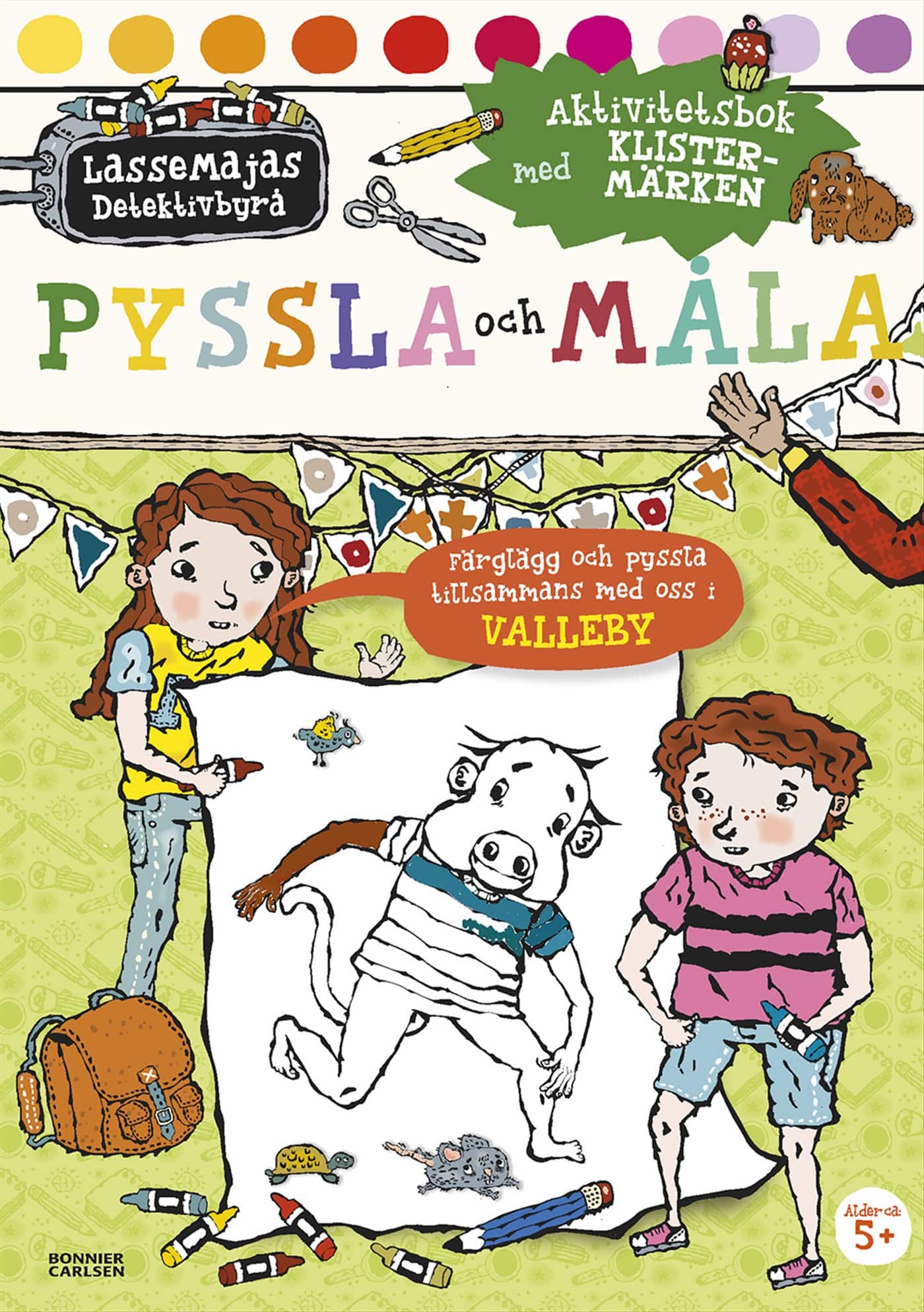 Pyssla och måla : aktivitetsbok med klistermärken av Martin Widmark