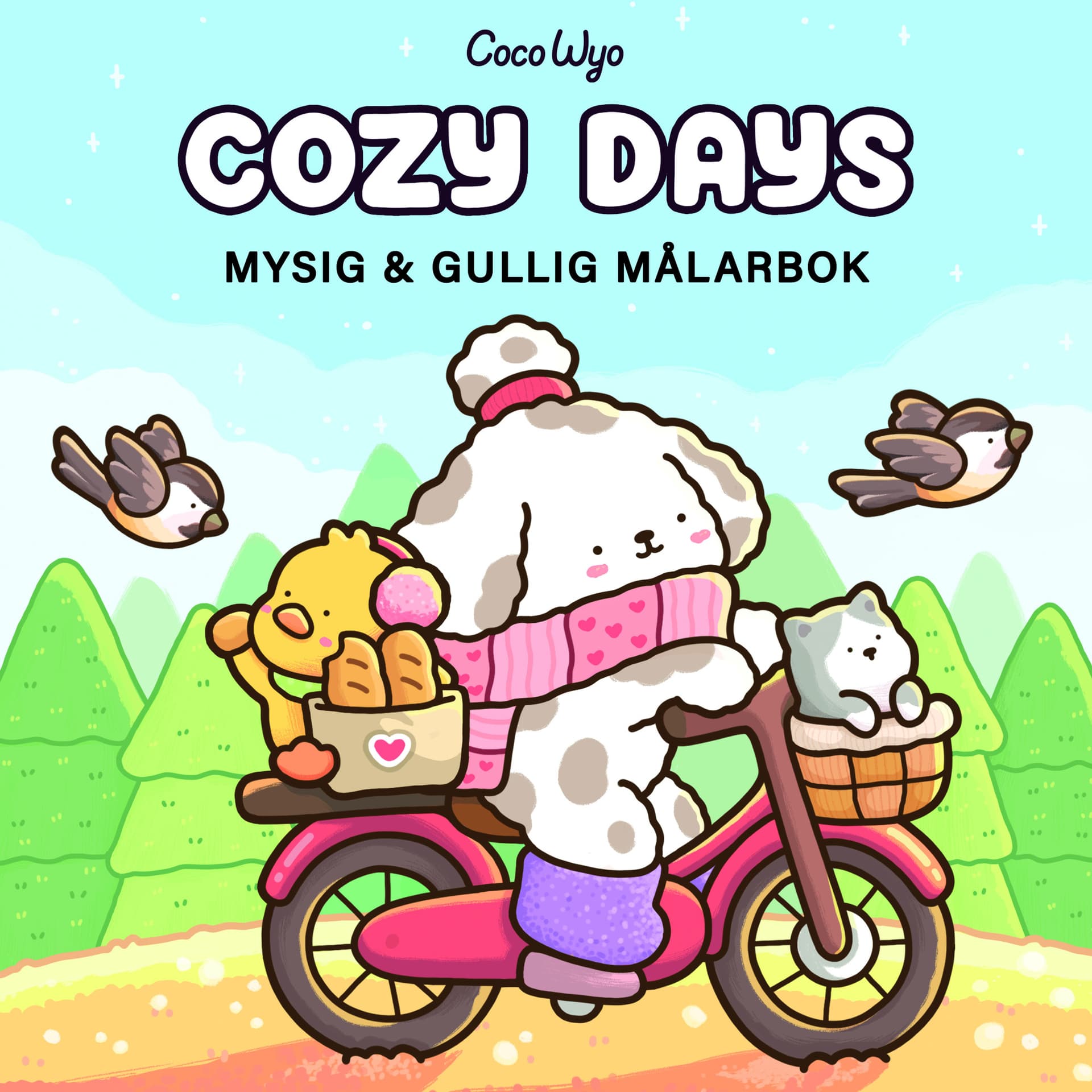 Cozy Days : Mysig och gullig Cozy Coloring målarbok från Coco Wyo