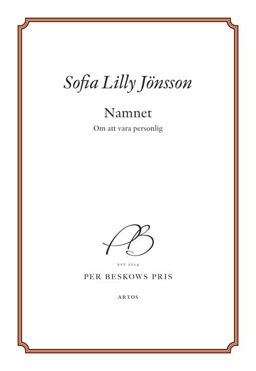 Namnet : om att vara personlig