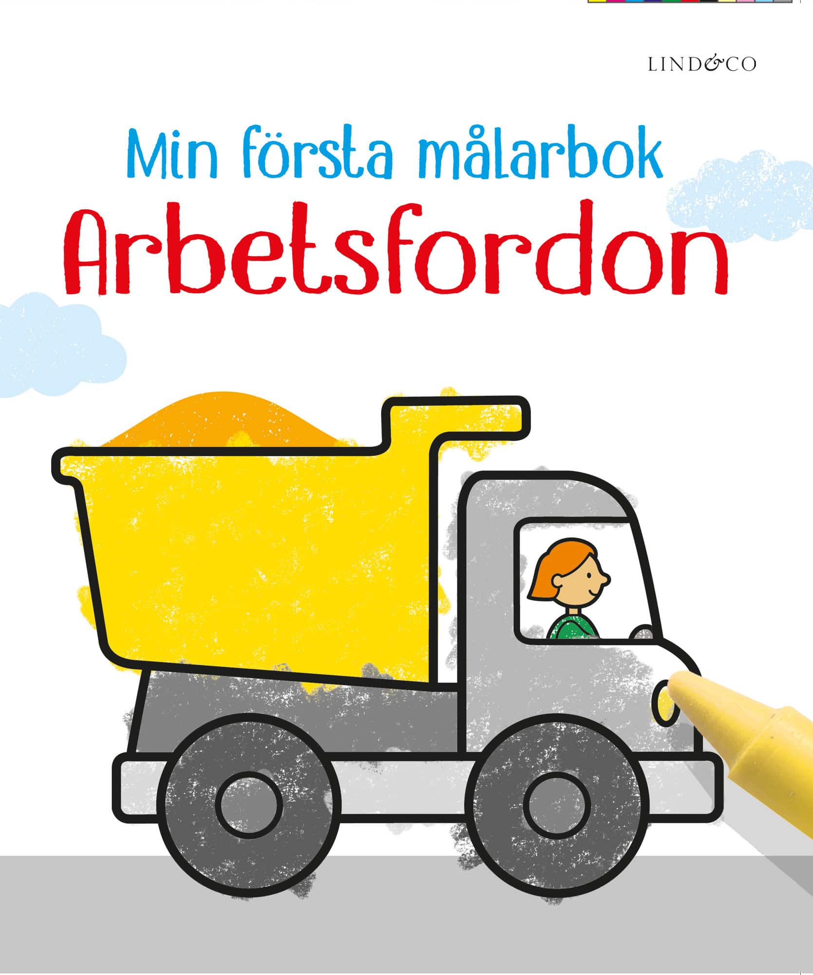 Min första målarbok. Arbetsfordon av Jenny Addison