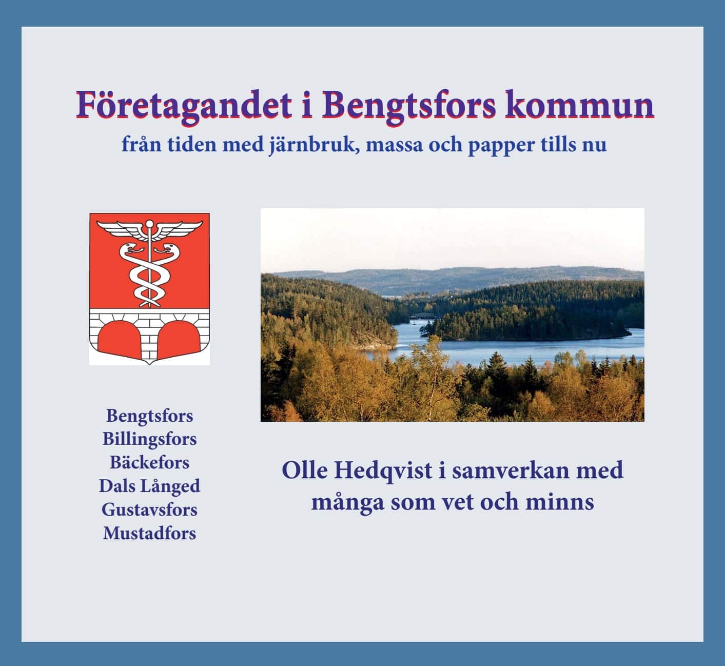 Företagandet i Bengtsfors kommun : från tiden med järnbruk, massa och papper fram tills nu av Olle Hedqvist