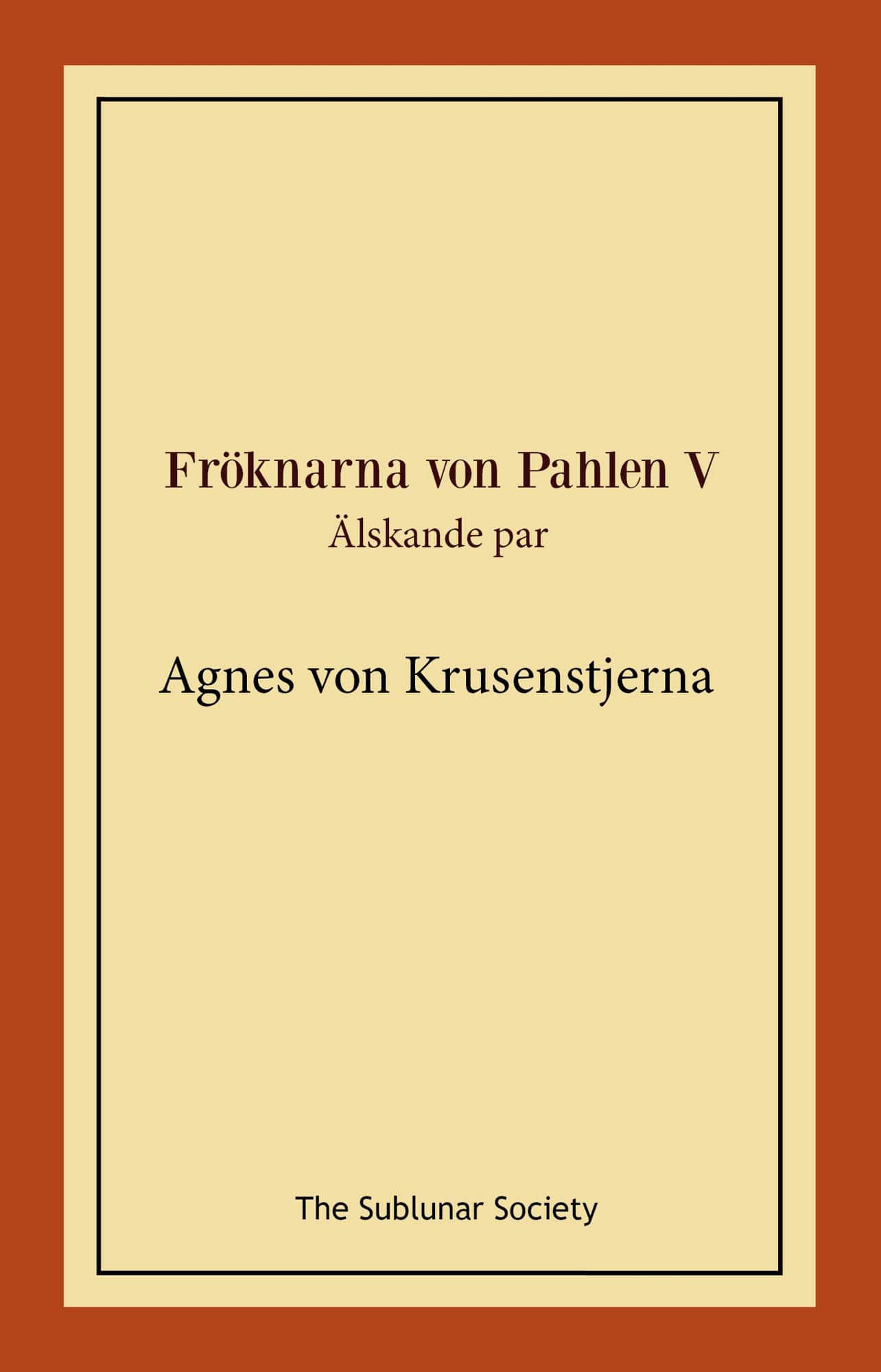 Älskande par av Agnes von Krusenstjerna