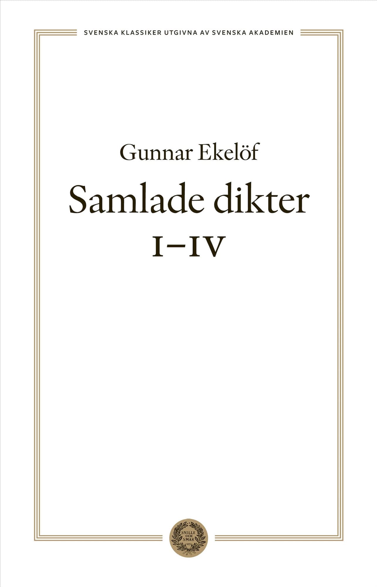 Samlade dikter I-IV