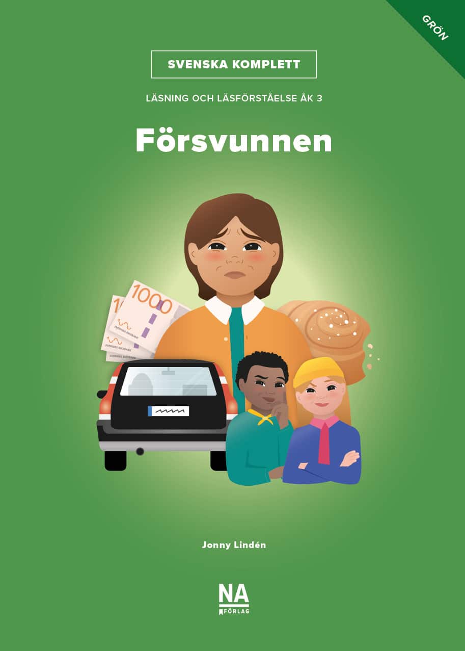Svenska Komplett – Läsning och läsförståelse åk 3 – Försvunnen grön bok av Jonny Lindén