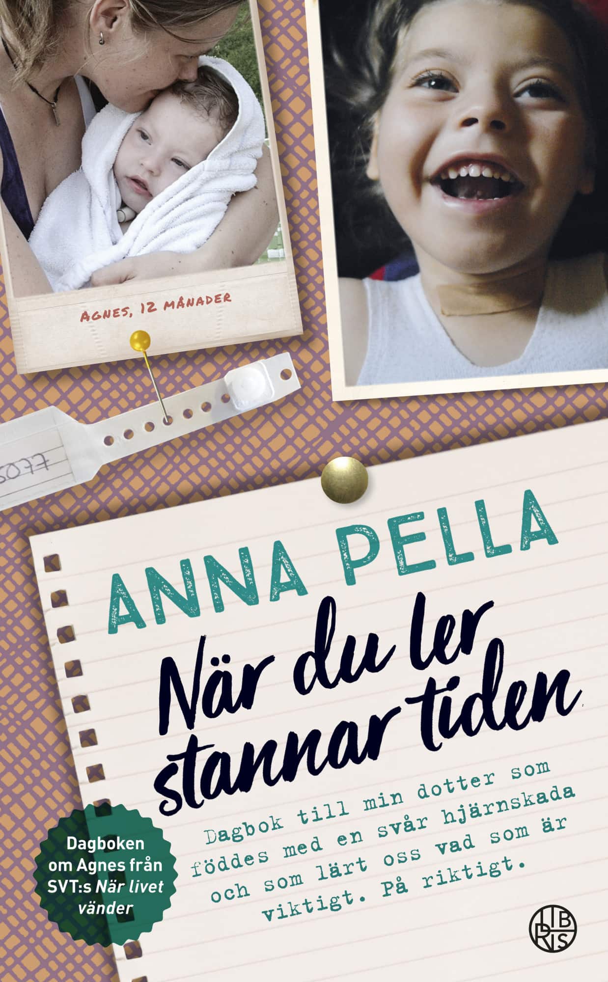 När du ler stannar tiden : dagbok till min dotter som föddes med en svår hjärnskada och som lärt oss vad som är viktigt. På riktigt. Anna Pella. av Anna Pella