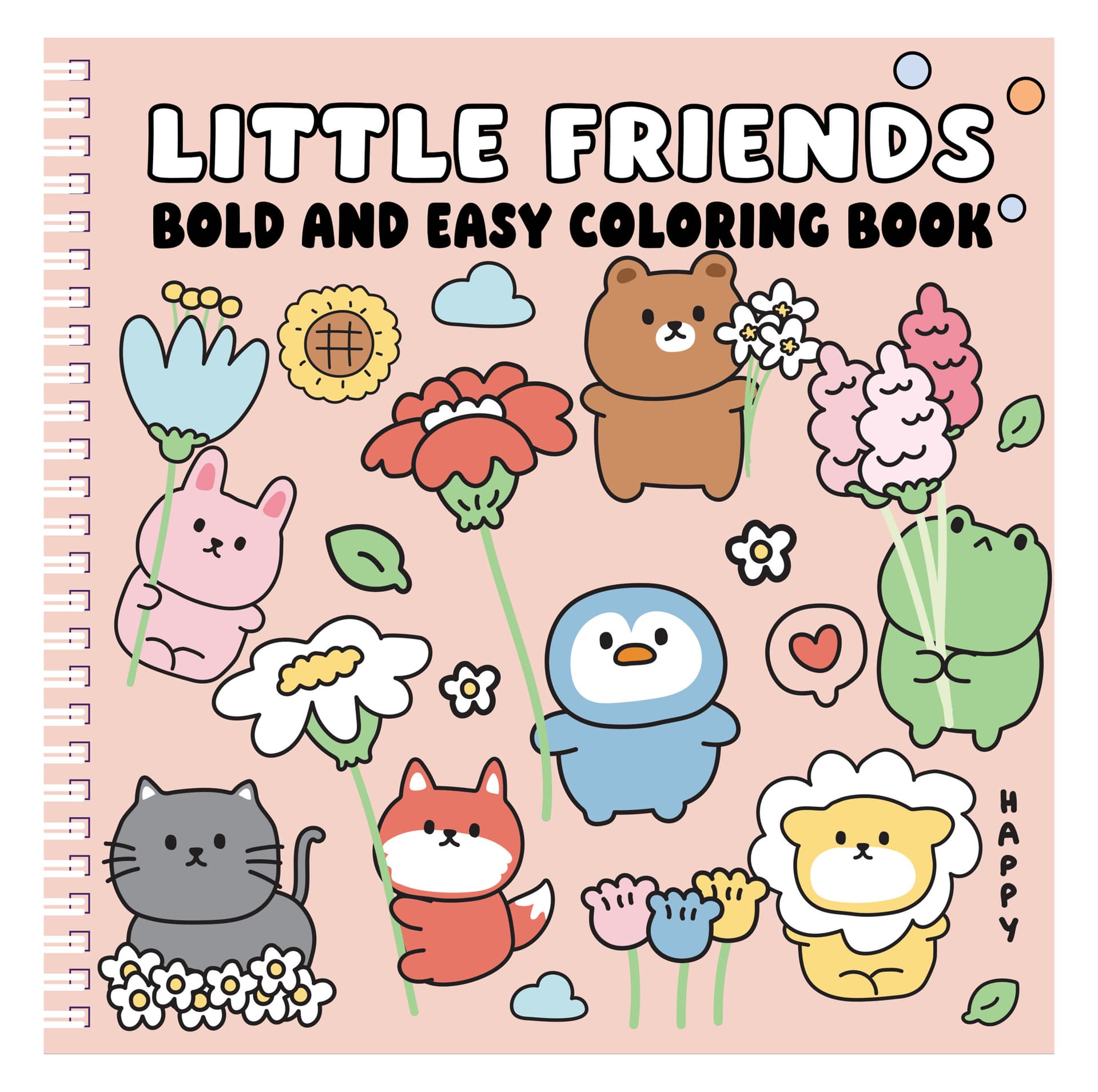 Little Friends Bold and Easy Coloring Book
