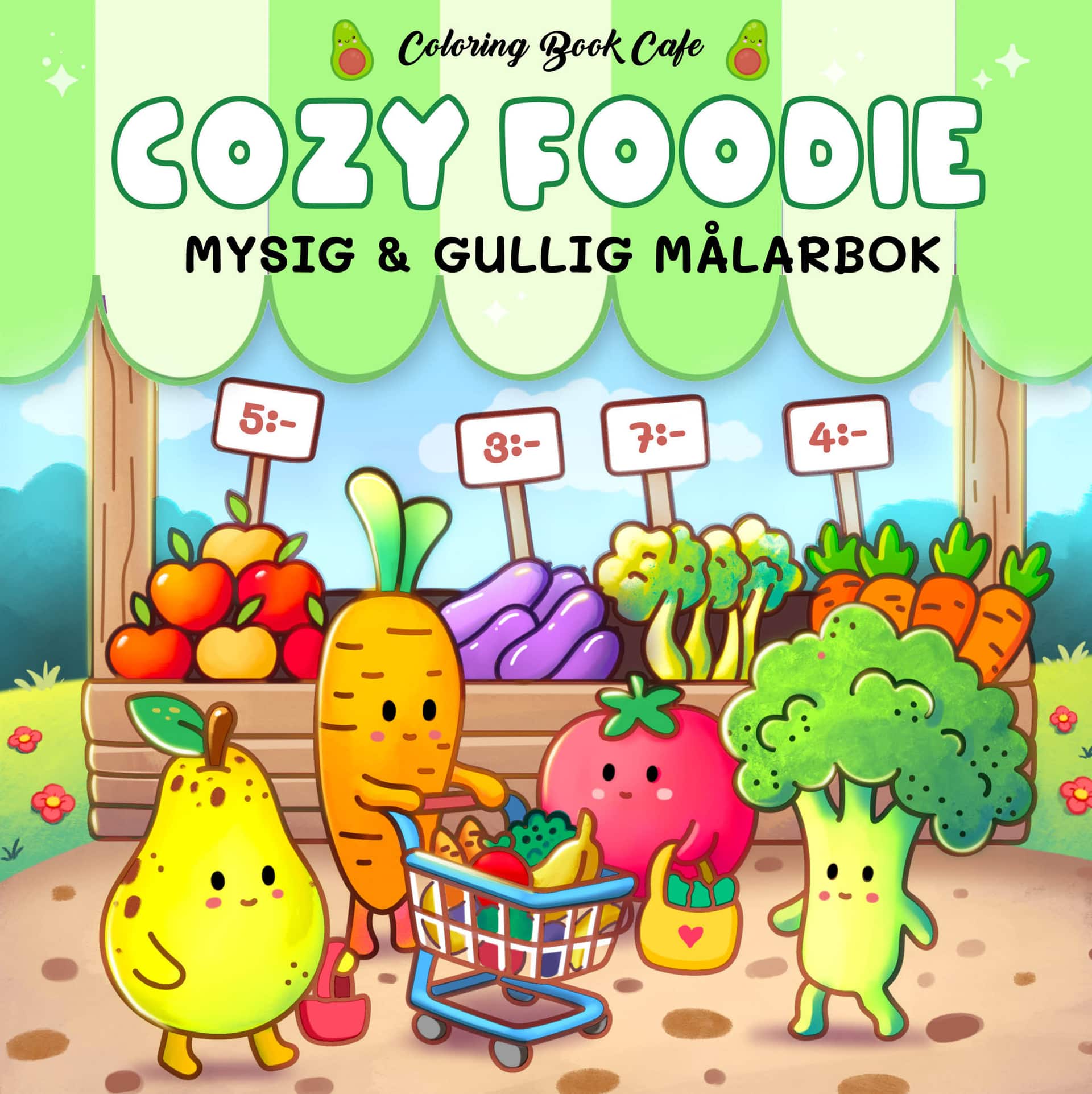 Cozy Foodie. Mysig och gullig Cozy Coloring målarbok från Coloring Book Cafe av Coloring Book Cafe