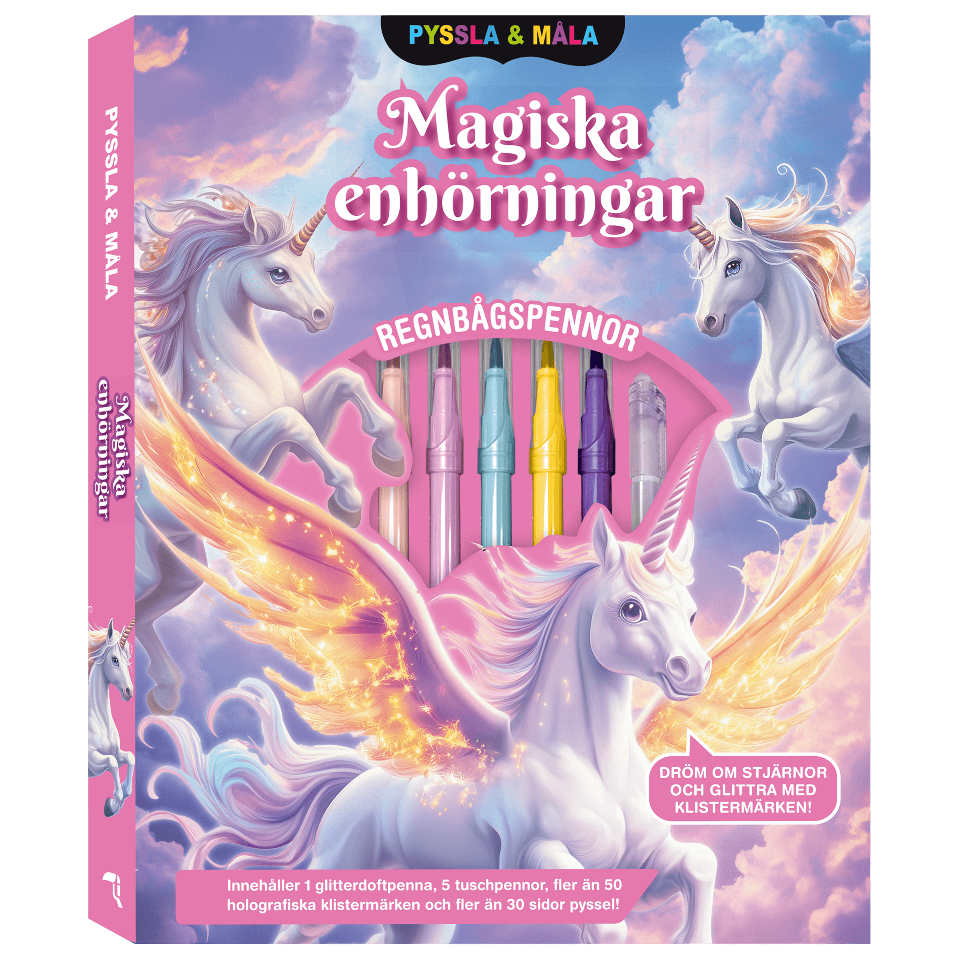 Pyssla och måla: Magiska enhörningar