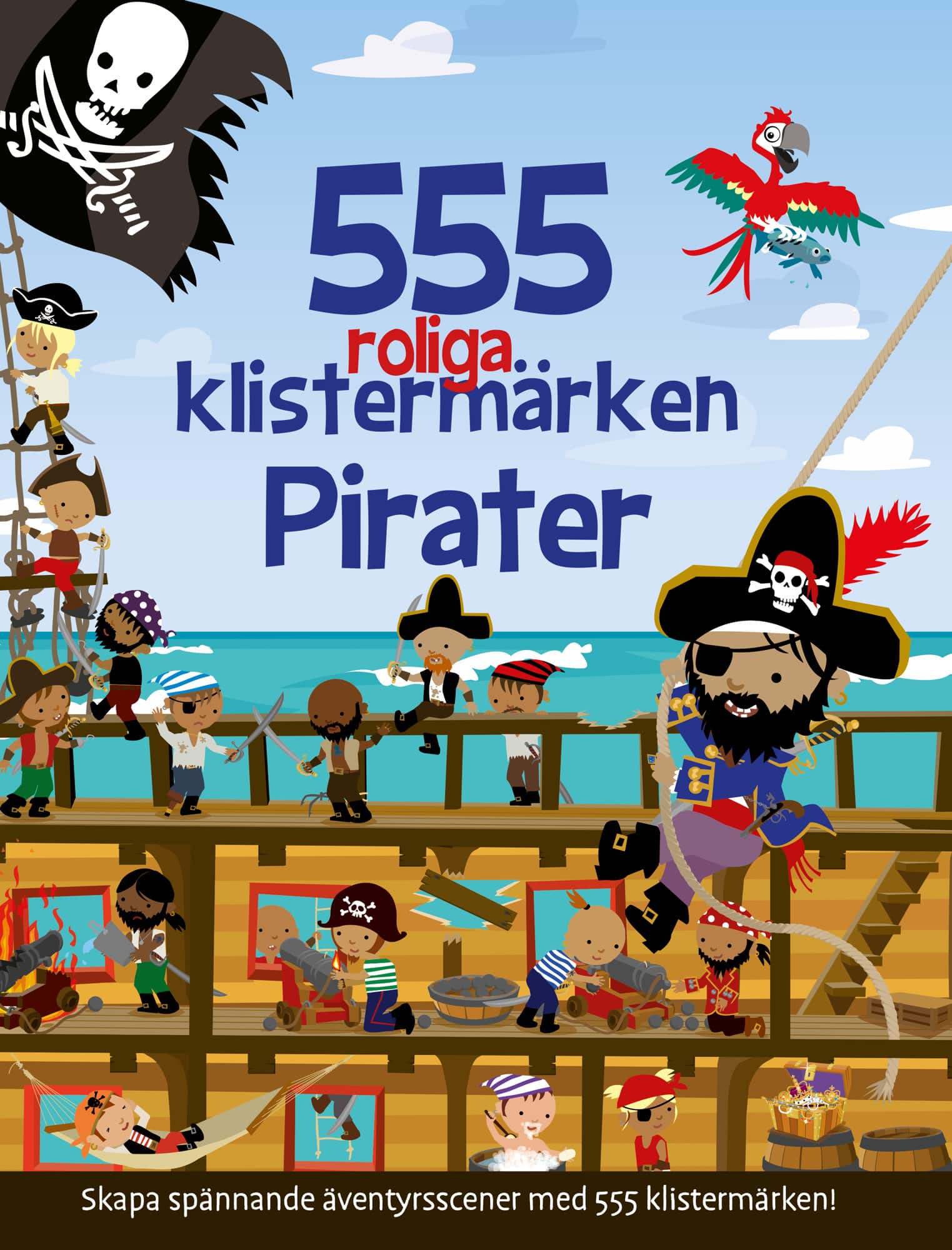 555 roliga klistermärken. Pirater av Susan Mayes