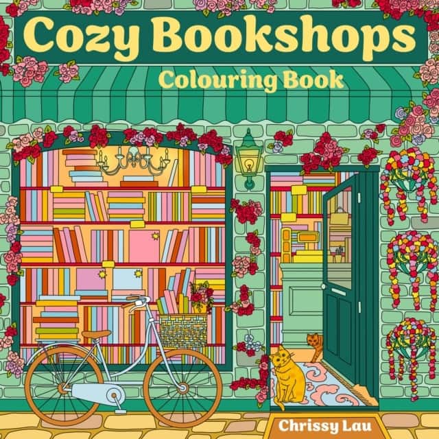 Cozy Bookshops: Colouring Book av Chrissy Lau