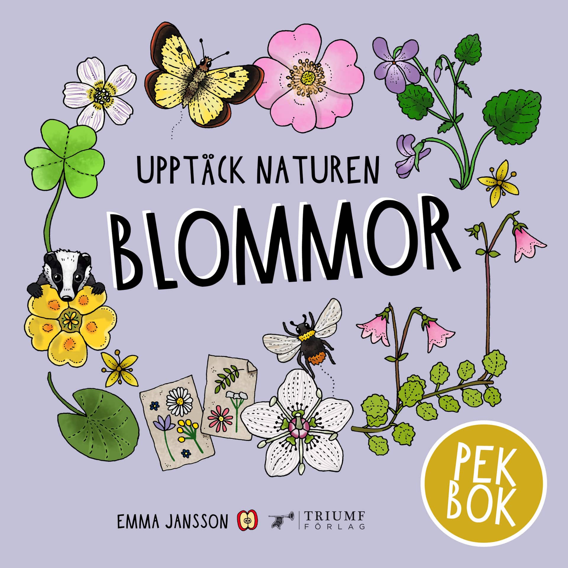 Blommor - pekbok av Emma Jansson