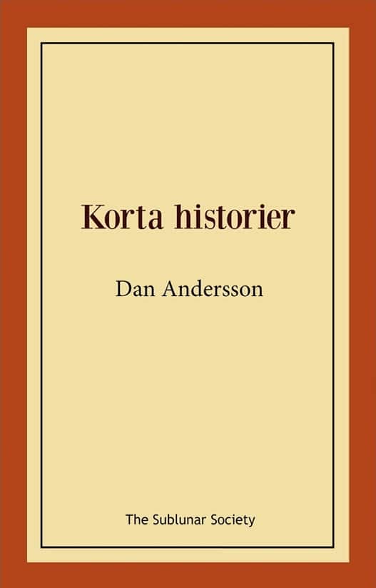 Korta historier av Dan Andersson