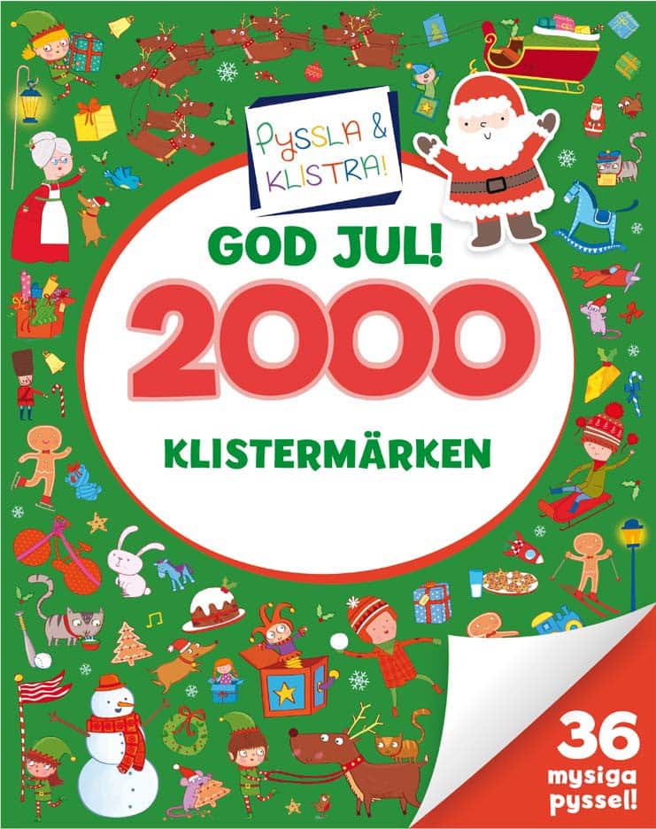 2000 klistermärken. God jul! av Rachel Gipetti