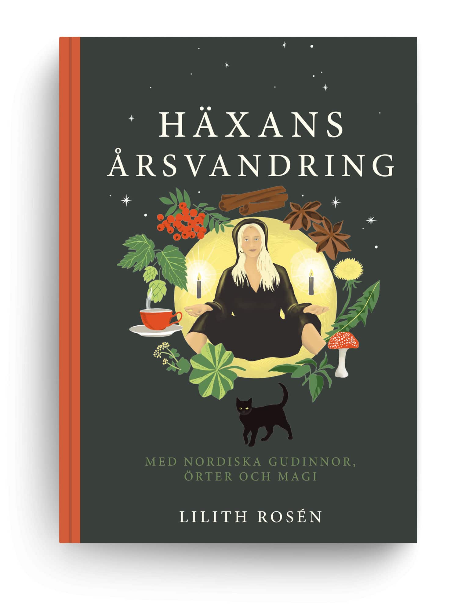 Häxans årsvandring : med nordiska gudinnor, örter och magi av Lilith Rosén
