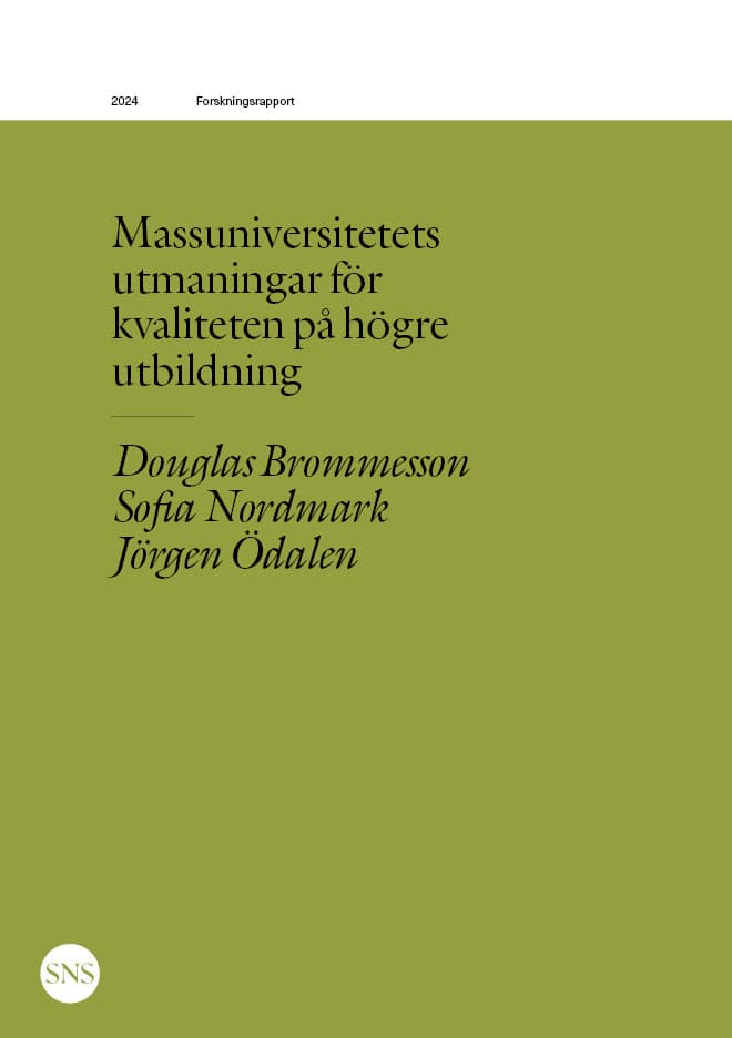 Massuniversitetets utmaningar för kvaliteten på högre utbildning