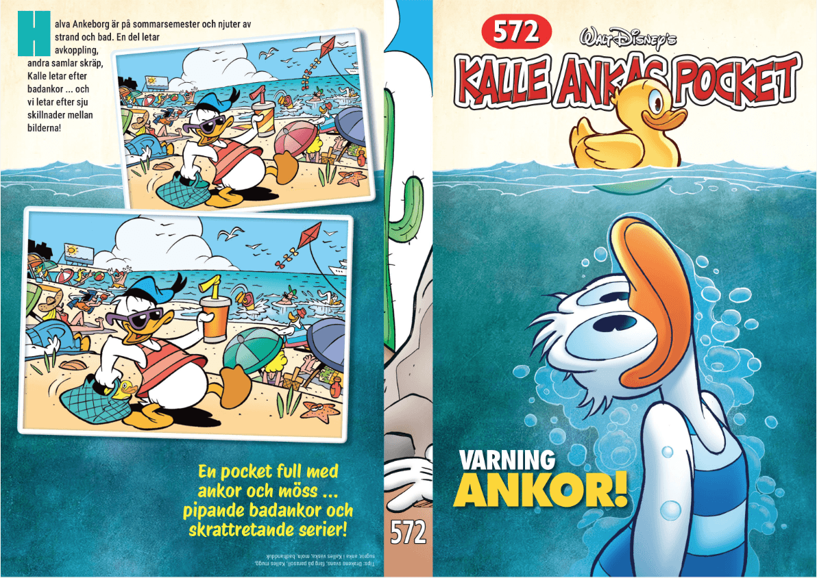 Kalle Ankas Pocket 572. Varning ankor!