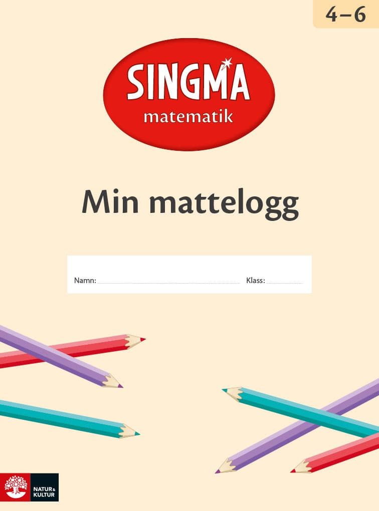 Singma matematik åk 4-6 Min mattelogg (10-pack)