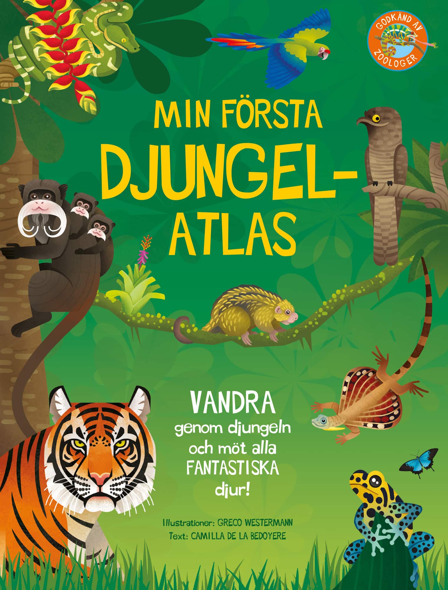 Min första djungelatlas : vandra genom djungeln och möt fantastiska djur av Camilla De la Bédoyère