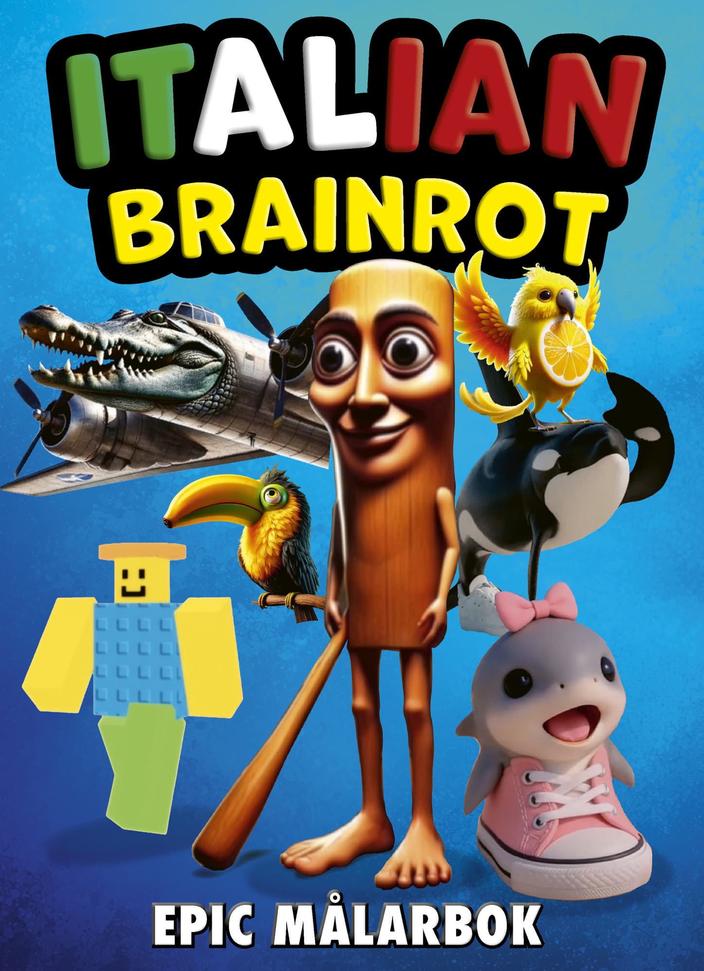Italian Brainrot epic : målarbok