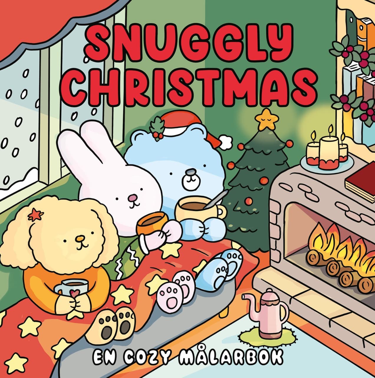 Snuggly Christmas. En cozy målarbok