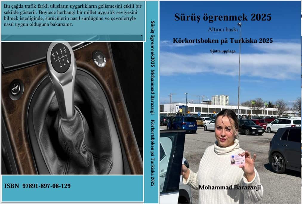 Körkortsboken på Turkiska 2025 av Mohammad Barazanji