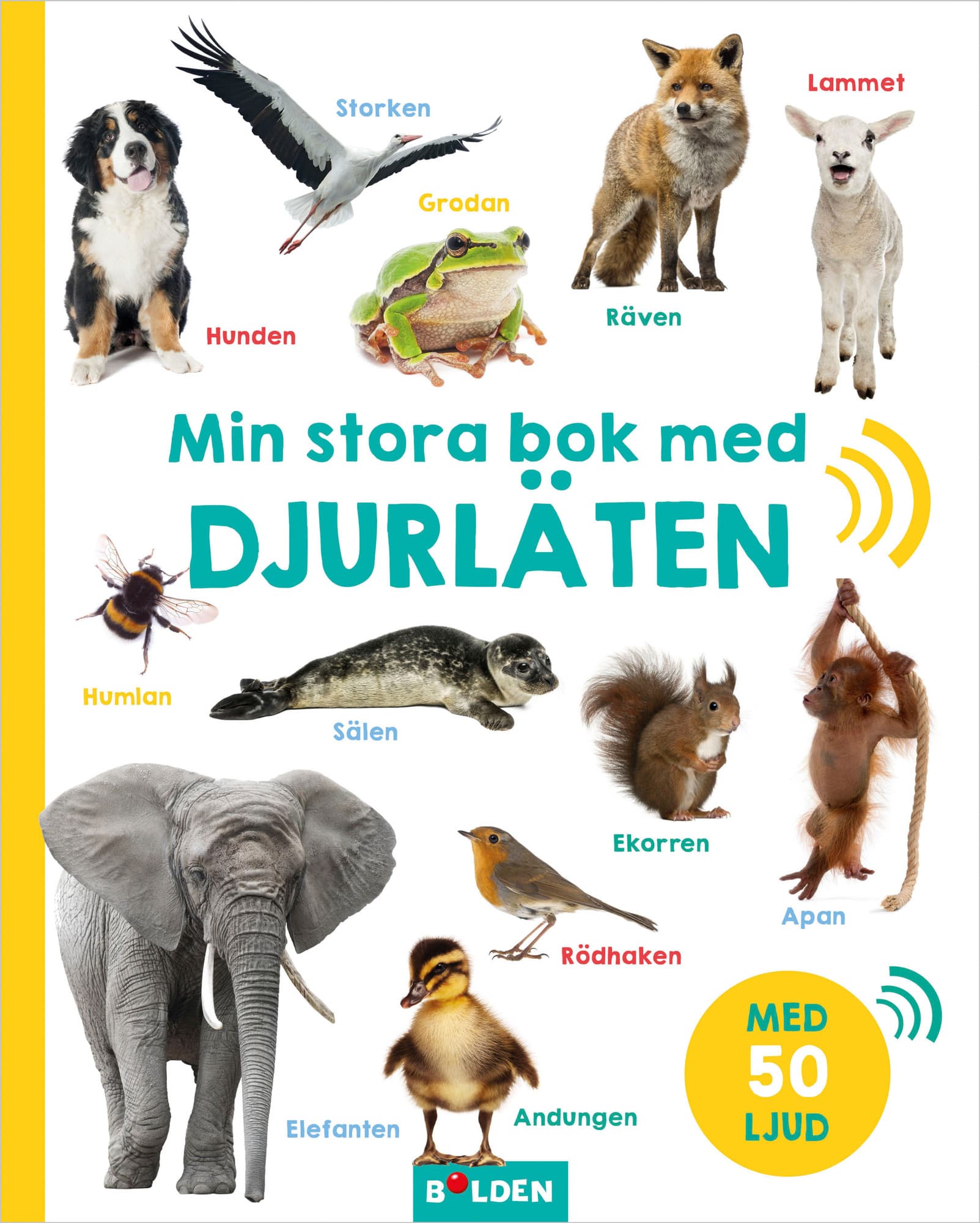 Min stora bok med djurläten – med 50 ljud