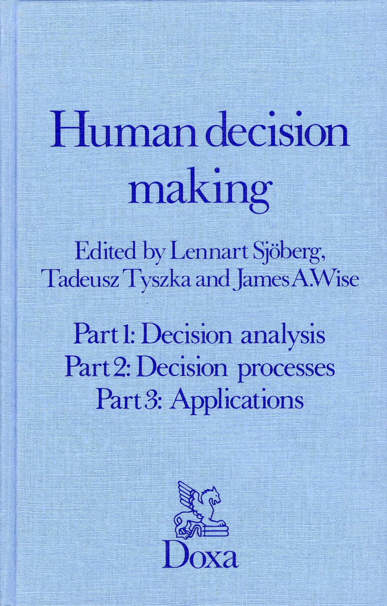 Human decision making av Lennart Sjöberg