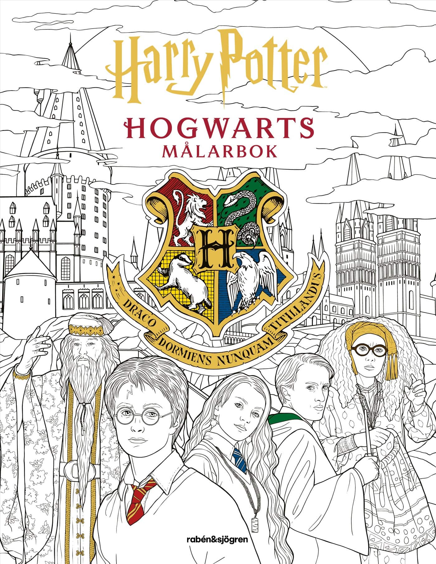 Harry Potter Hogwarts målarbok av J.K. Rowling