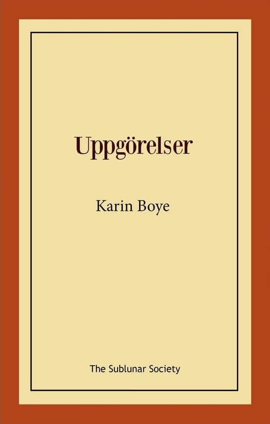 Uppgörelser av Karin Boye