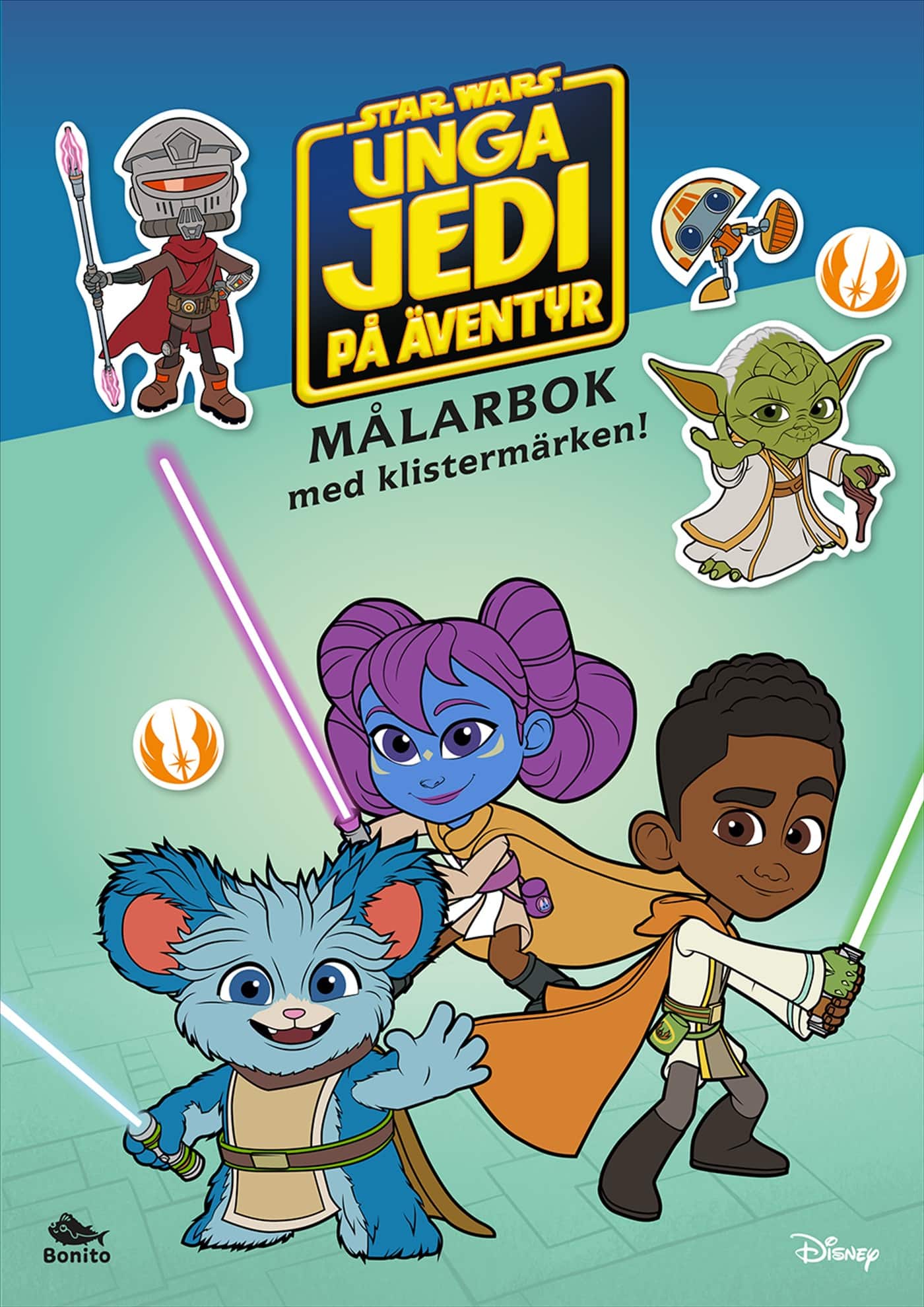 Unga Jedi på äventyr – målarbok med klistermärken av saknas Författare