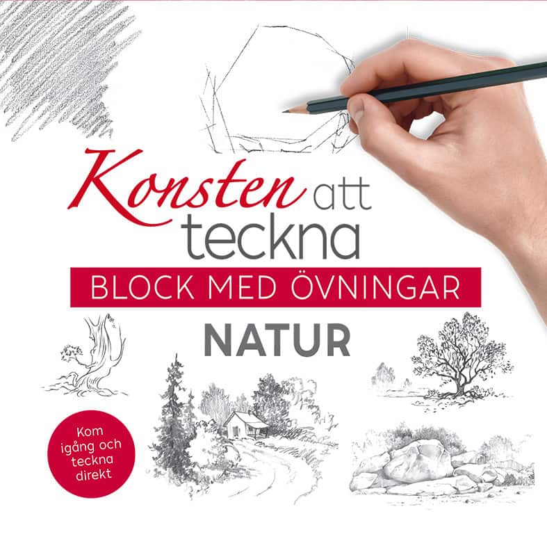 Konsten att teckna : block med övningar - natur av Birgitta Melén