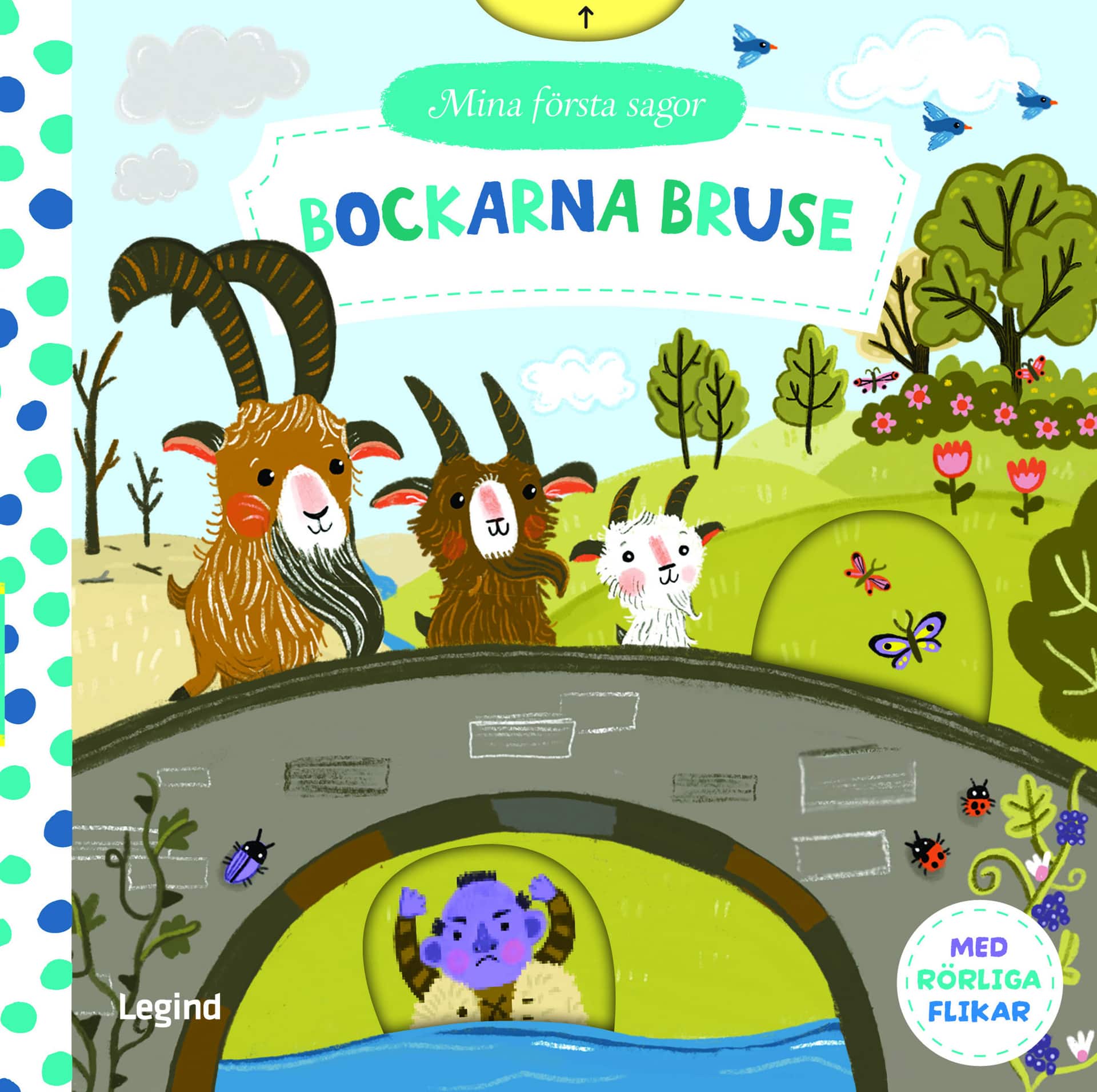Bockarna Bruse - med rörliga flikar av Sandie Sonke